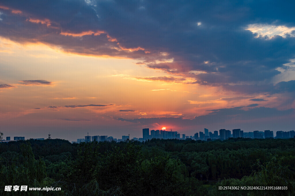 落日 夕阳 晚霞