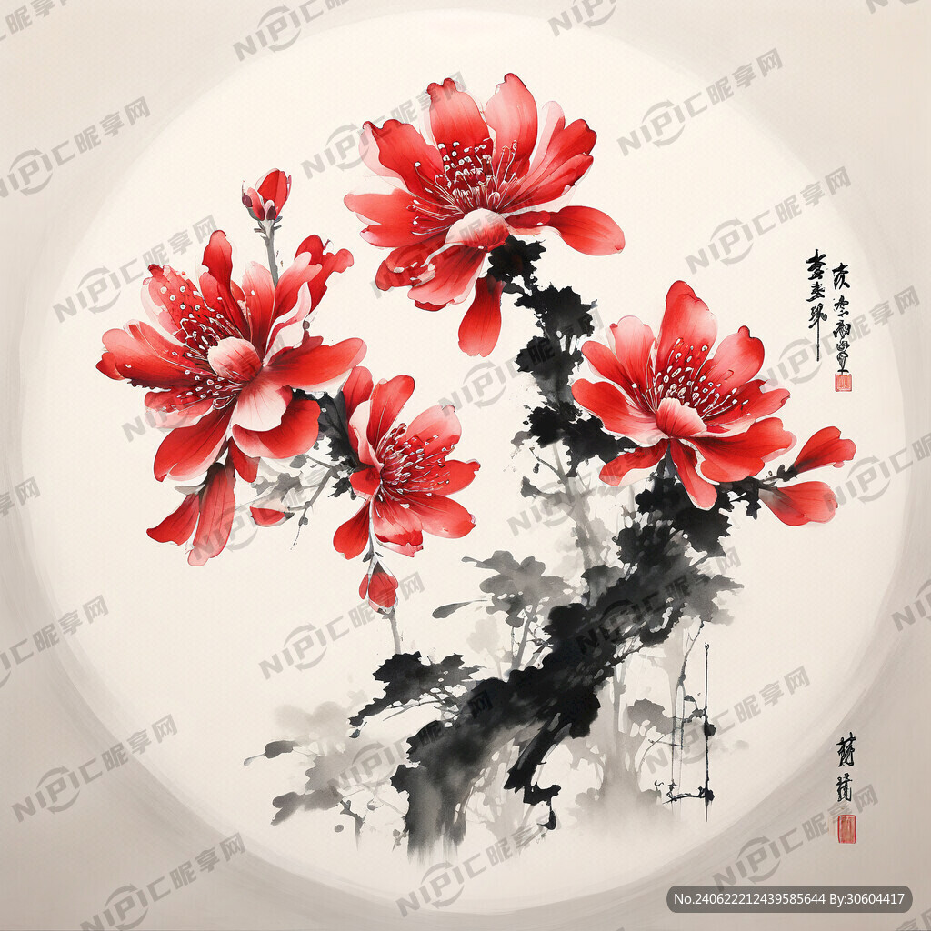 禅意石榴花