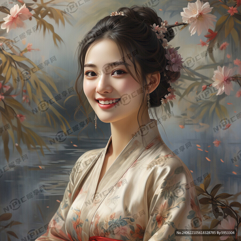 正面美女 微笑