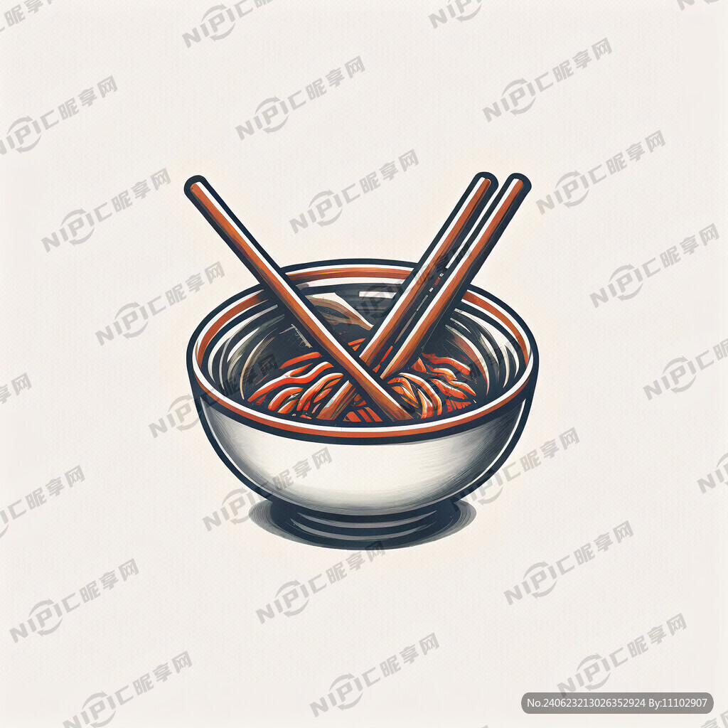 筷子碗标志