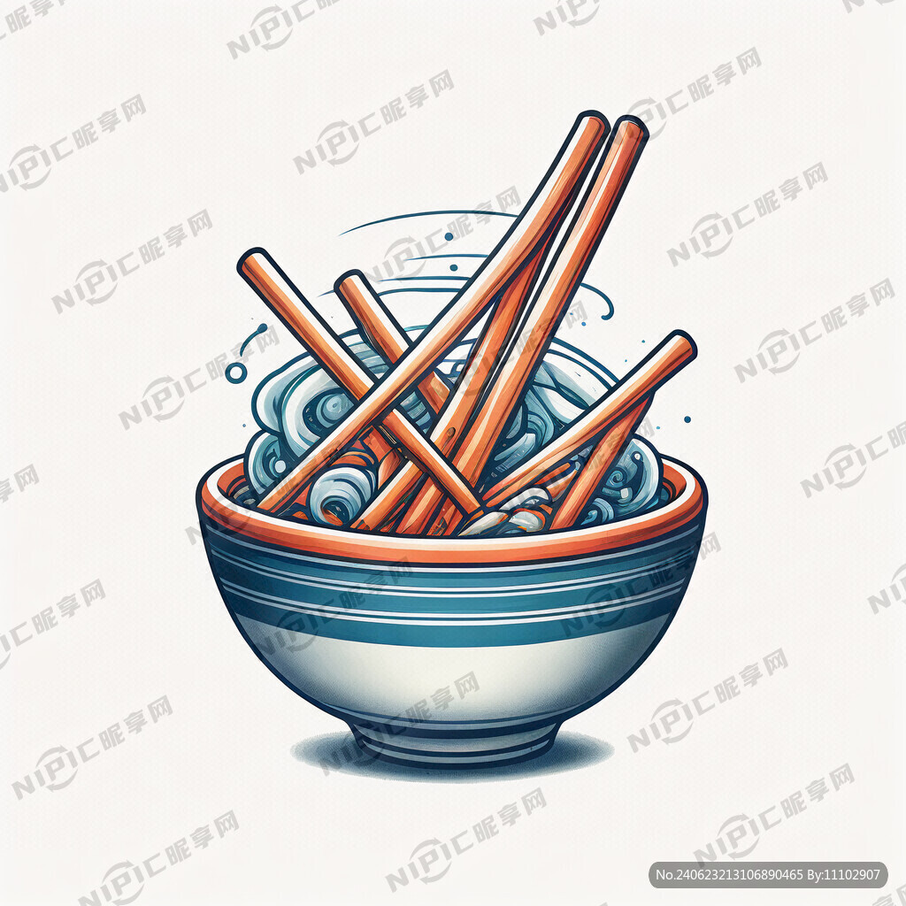 筷子碗标志