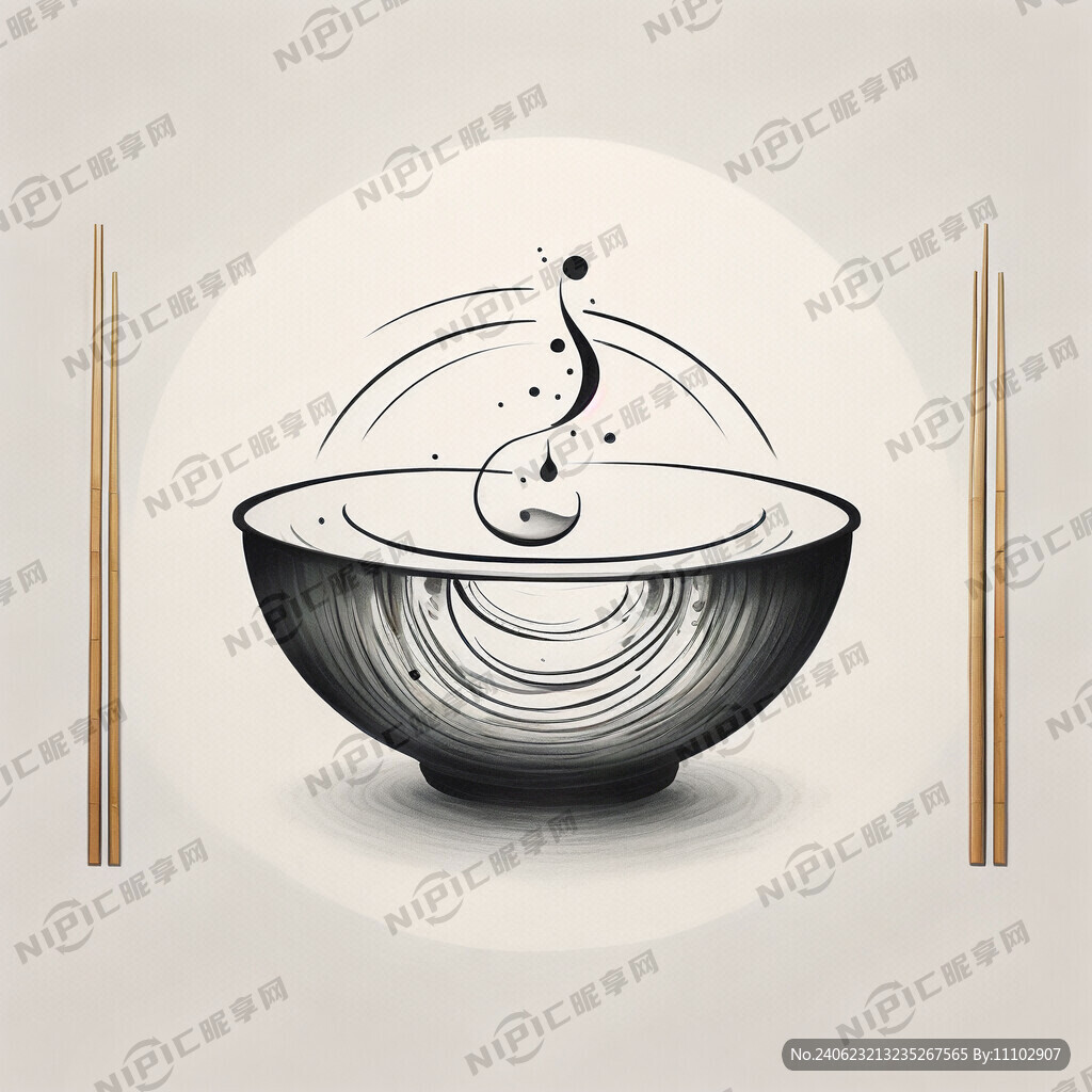筷子 碗 标志