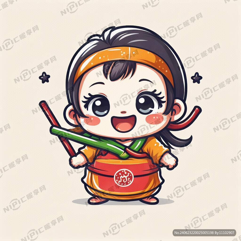 吃辣条的萌娃标志