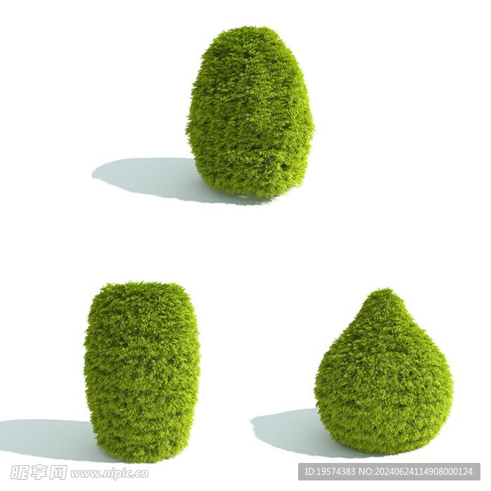 C4D模型 绿色植物