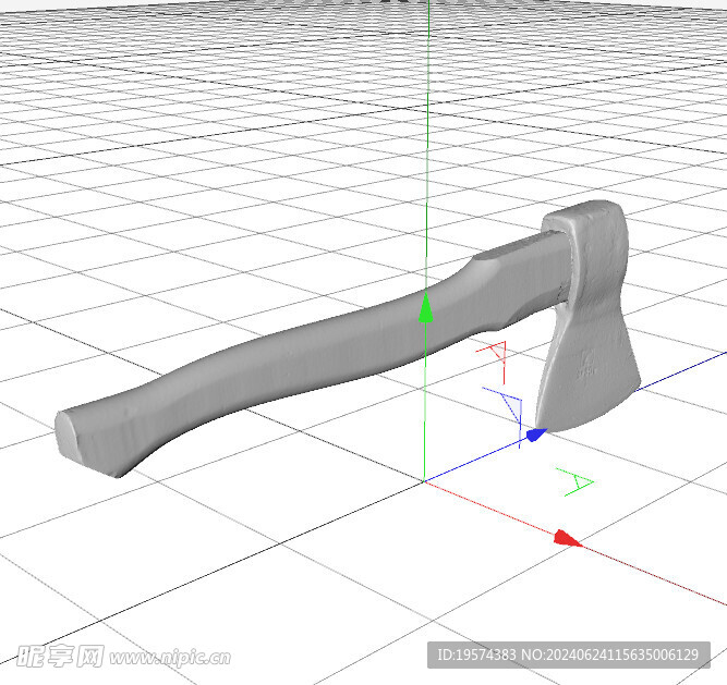 C4D模型 斧头