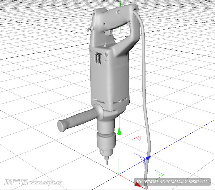 C4D模型 钻头 