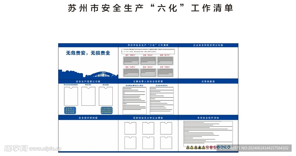 安全生产六化海报