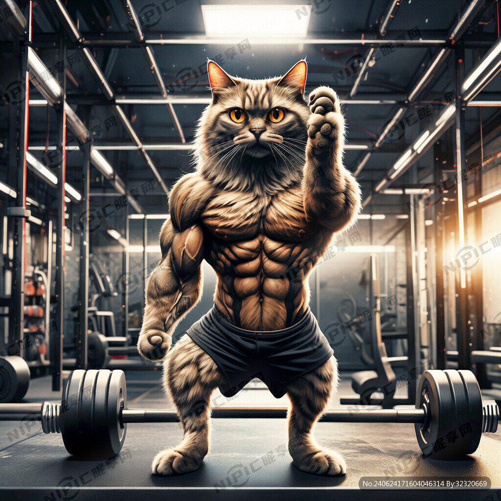肌肉健身猫
