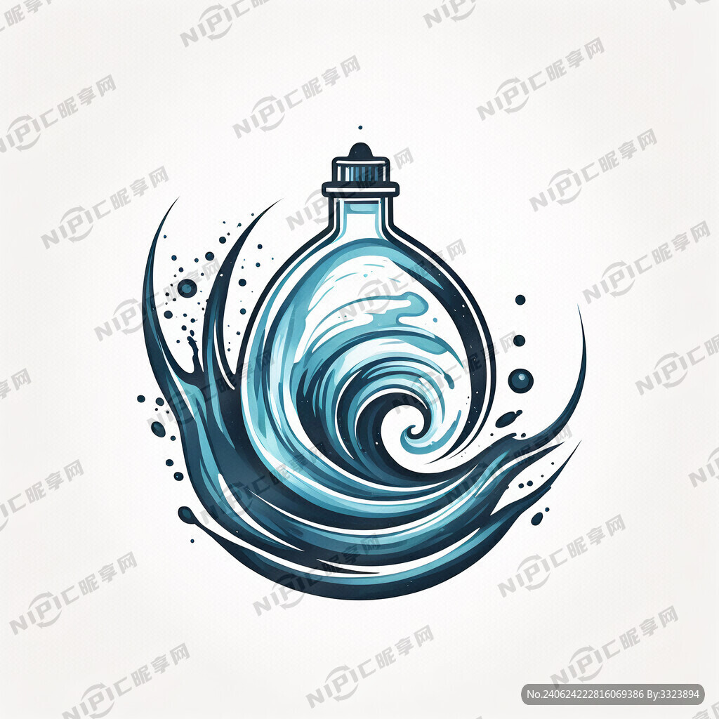 杰出的水  水图标  卓越的水