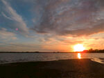 奥克兰海边夕阳