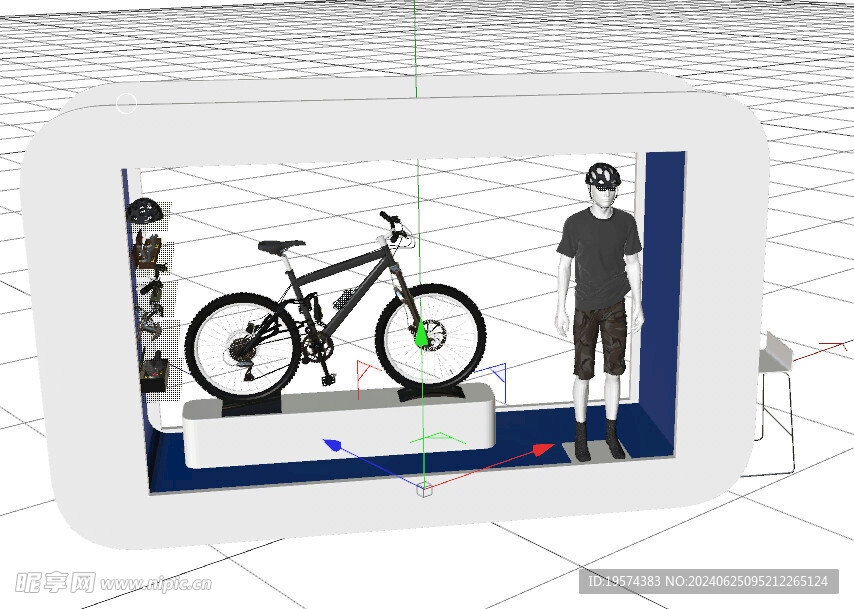 C4D模型 自行车