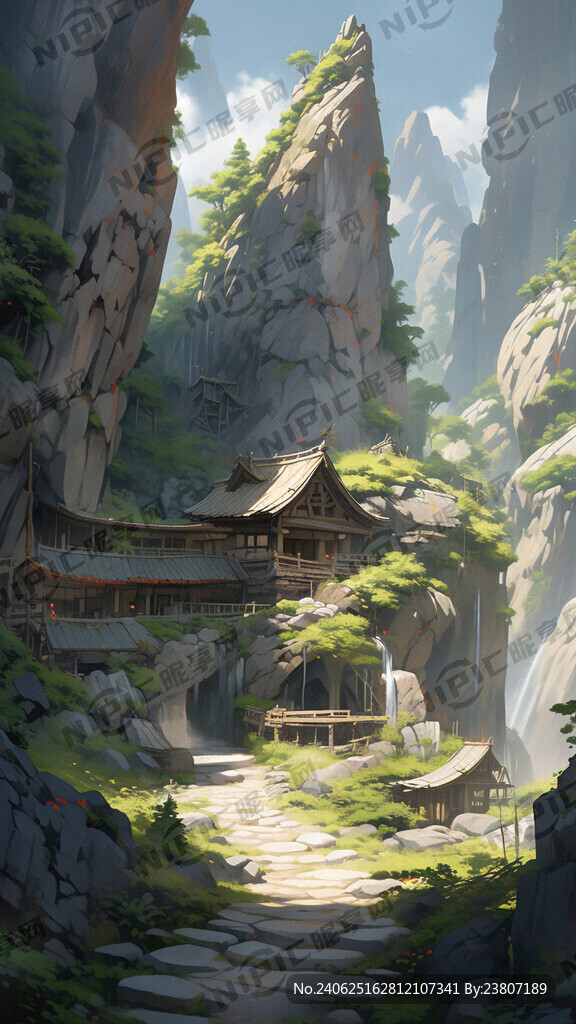 坐落在山峦间的意见小院