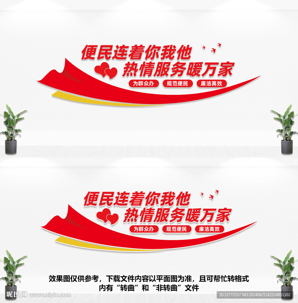 便民服务文化墙