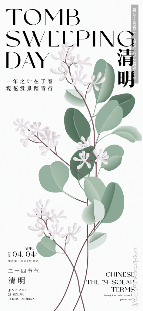 花卉节气海报