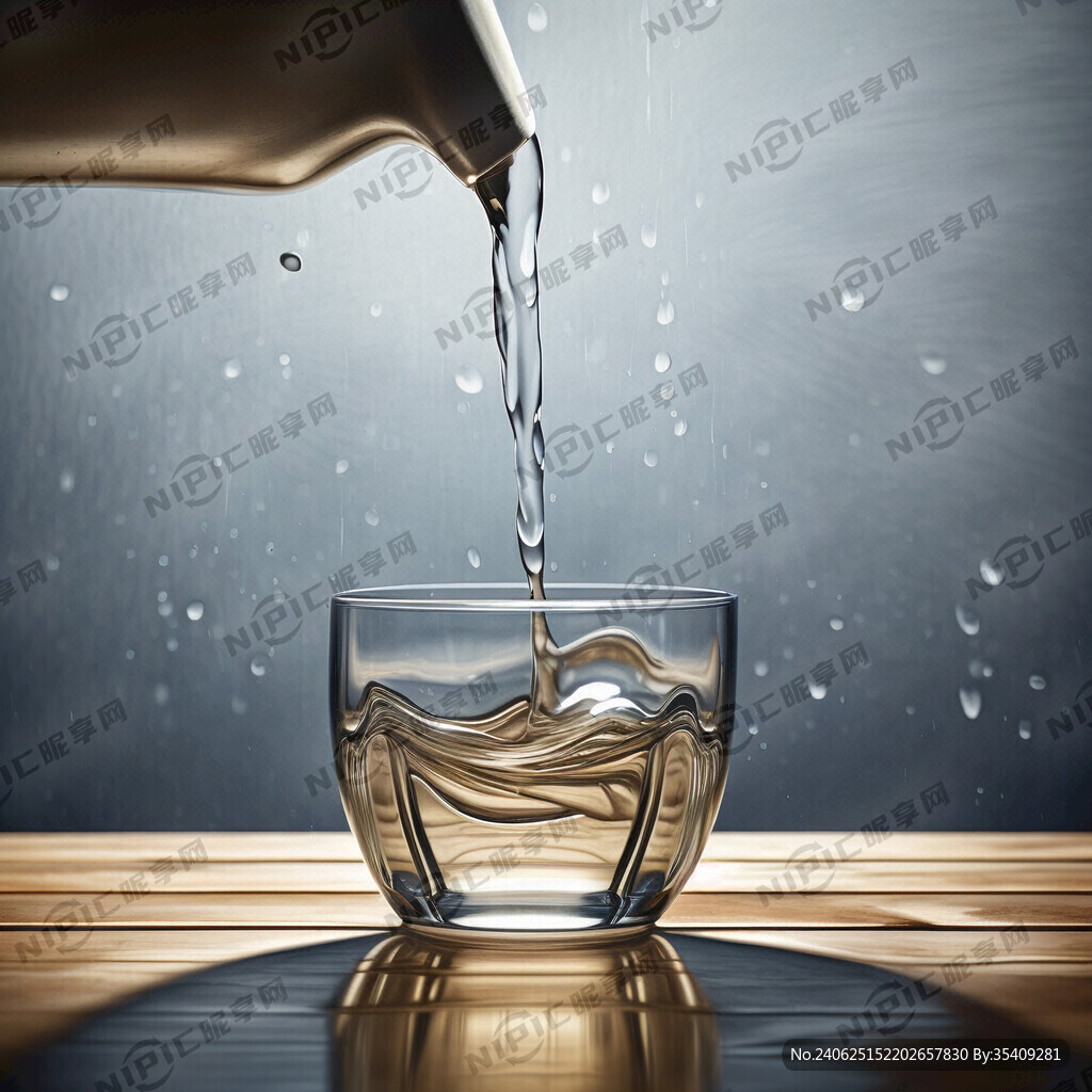 往杯子里面倒水