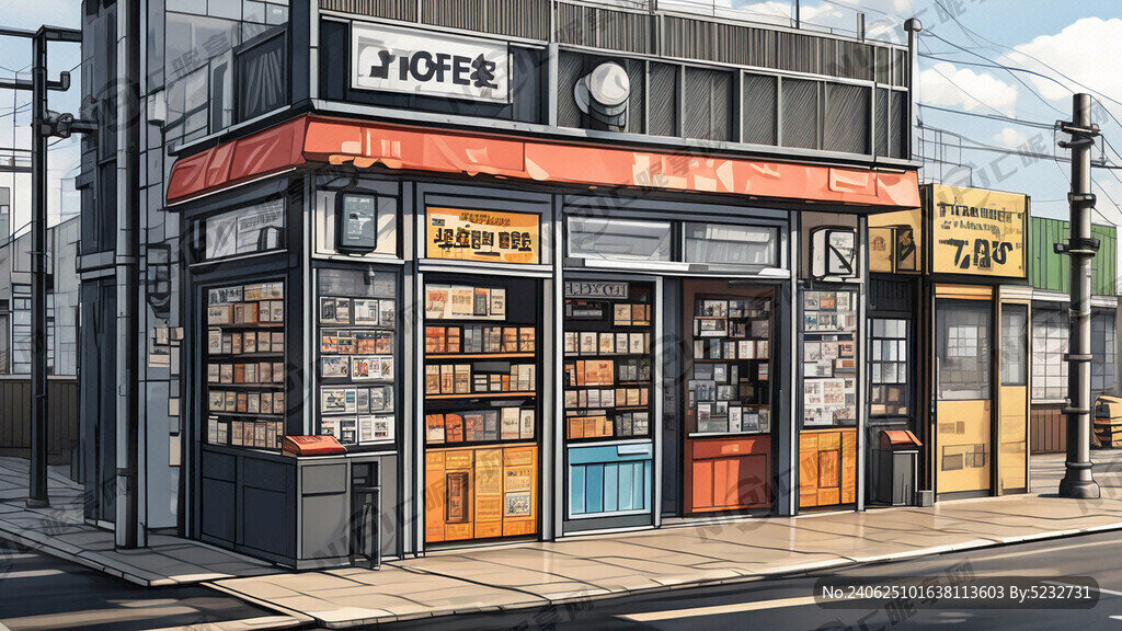 快递小站店门正面图