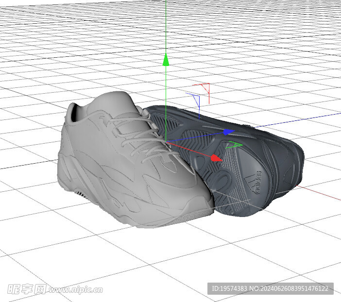 C4D模型 鞋子