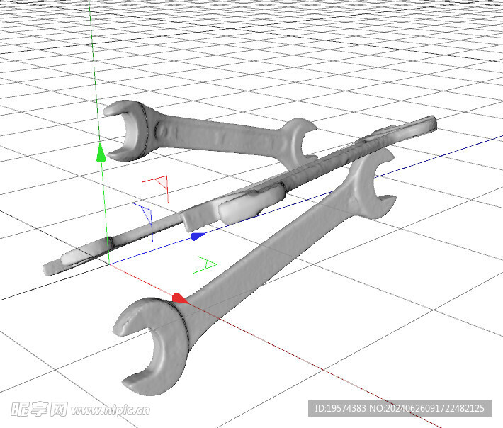 C4D模型 扳手