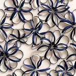 3D立体蓝花