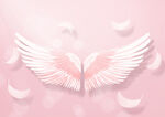 粉色唯美翅膀