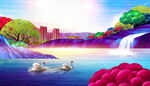 中国风景插画         