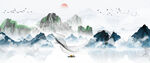 水墨山水画          