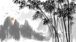 水墨山水画          