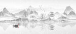 水墨山水画          