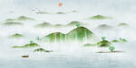 水墨山水画          