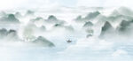 水墨山水画          