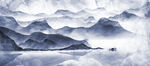 水墨山水画          