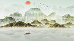 水墨山水画          