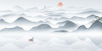 水墨山水画          