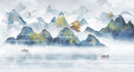 水墨山水画          