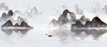 水墨山水画          
