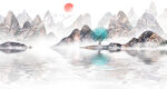 水墨山水画          