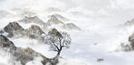 水墨山水画          
