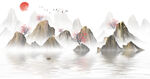 水墨山水画          