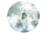 水墨山水画          