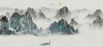 水墨山水画          