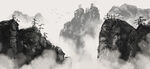水墨山水画          