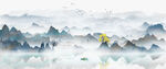 水墨山水画          