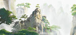 水墨山水画          