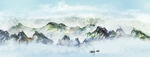水墨山水画          