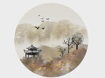 水墨山水画          