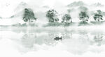 水墨山水画          