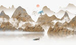 水墨山水画          