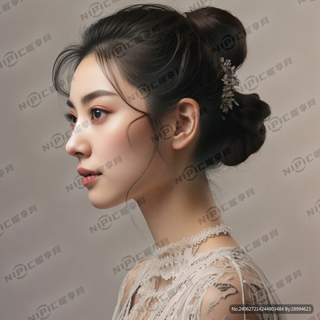 亚洲女人侧脸