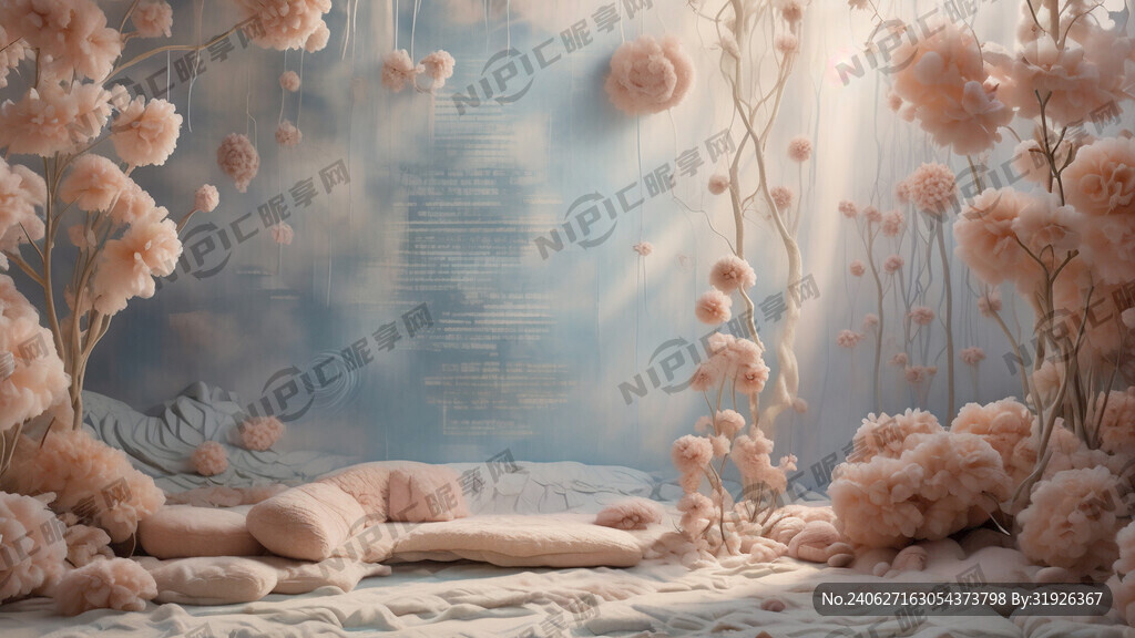 柔软的感觉 展板背景