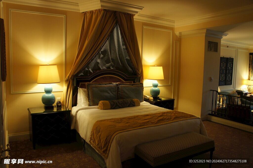 澳门威尼斯人酒店客房卧室照片